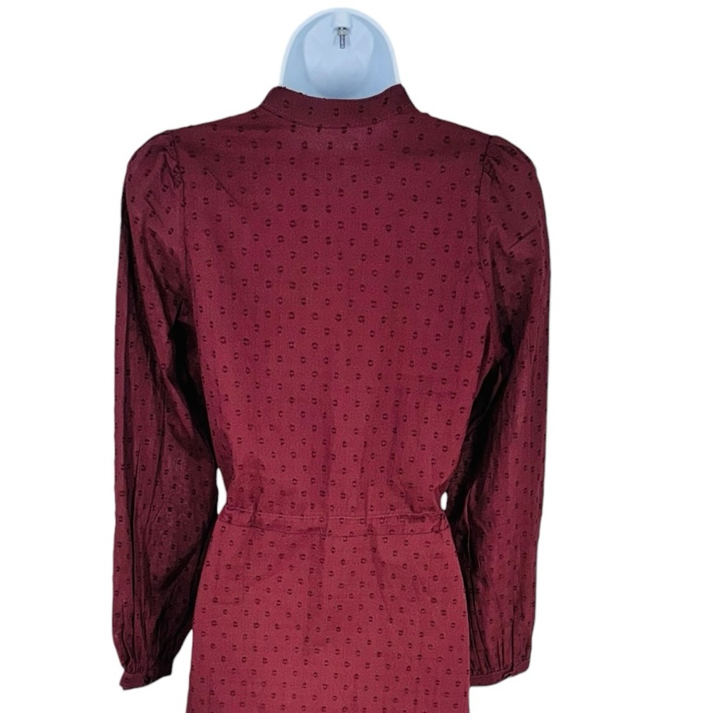 Emerson Fry Frances 3 Dress Swiss Dot Organic Cotton Midi Size S NWT - Picture 9 of 12